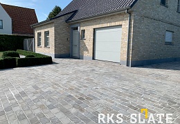 Брусчатка RKS Slate Belgian Grey 100х100 мм