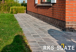 Брусчатка RKS Slate Belgian Grey 100х100 мм