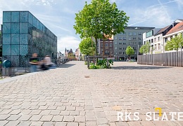 Брусчатка RKS Slate Belgian Grey 100х100 мм